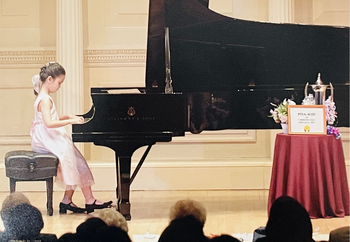 Elizabeth Sweetra. First time at the Carnegie Hall stage - Photo taken by Dana Benner (portraitsbydana@hotmail.com).