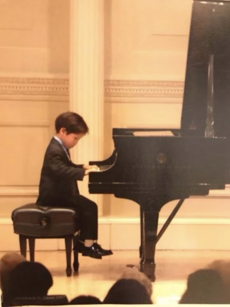 Joshua Park, 5 years old performing in Carnegie Hall for the first time - Photo taken by Dana Benner (portraitsbydana@hotmail.com).